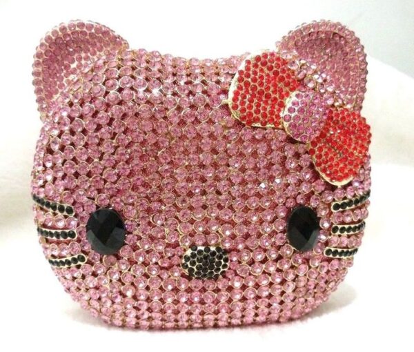 Hello Kitty Luxury Crystal Clutch Purse - Image 4