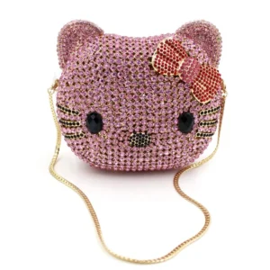 Hello Kitty Luxury Crystal Clutch Purse