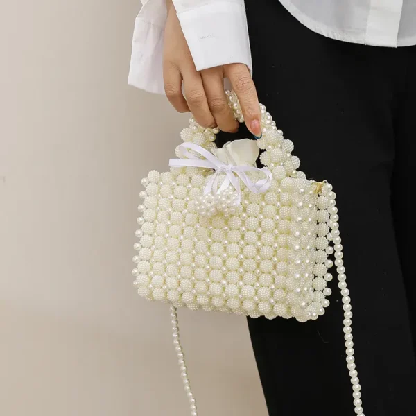 Pearl Beaded Handbag - Image 2